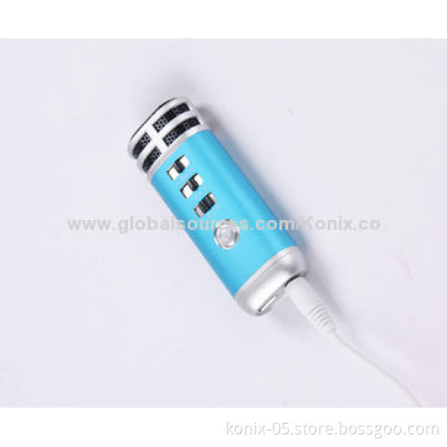 Hot selling k8 mini colorful pocket karaoke singing microphone for entertainment